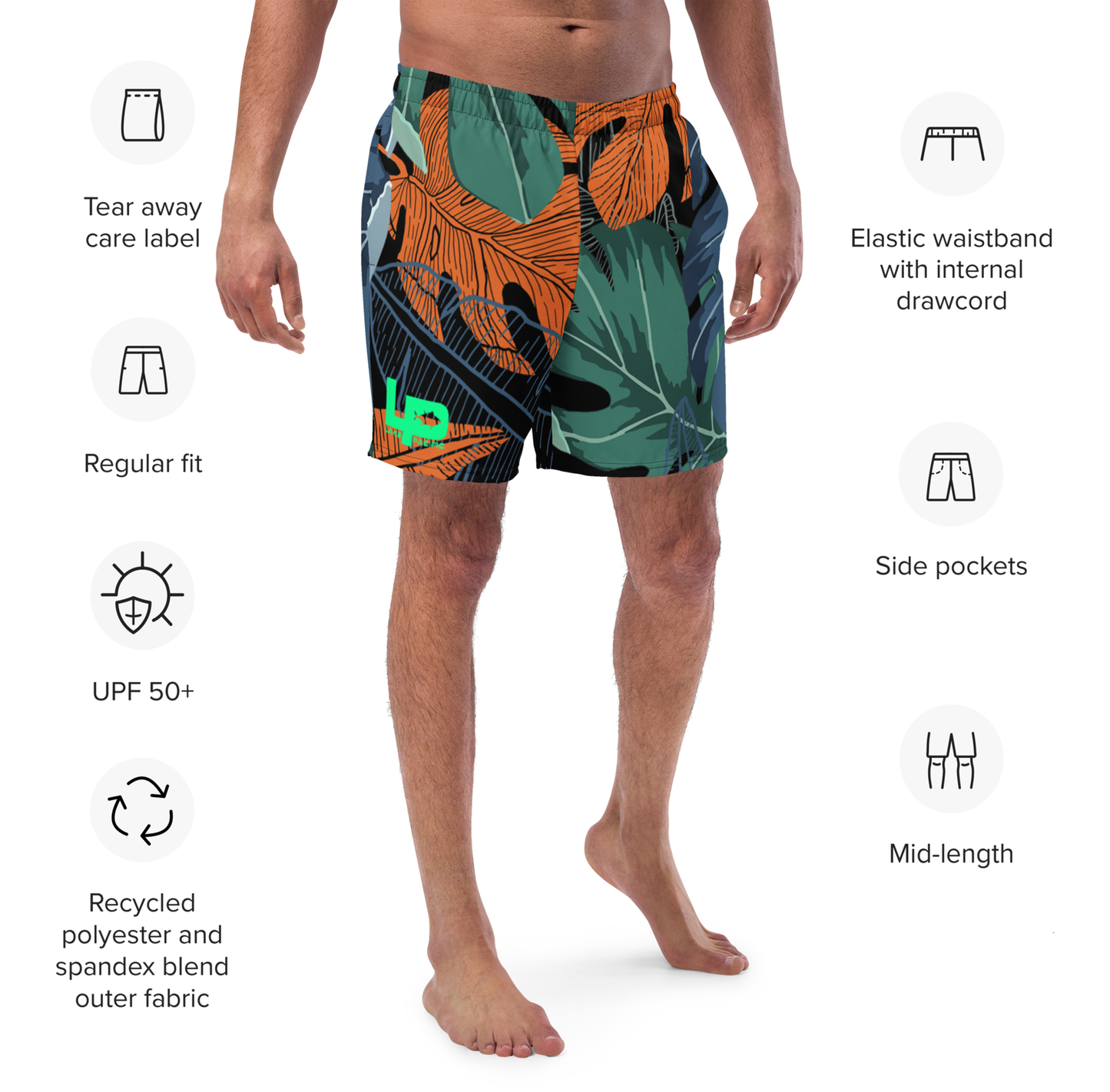 Lake Pacific Recycled Swim Trunks – Built for the Water, Designed for Comfort